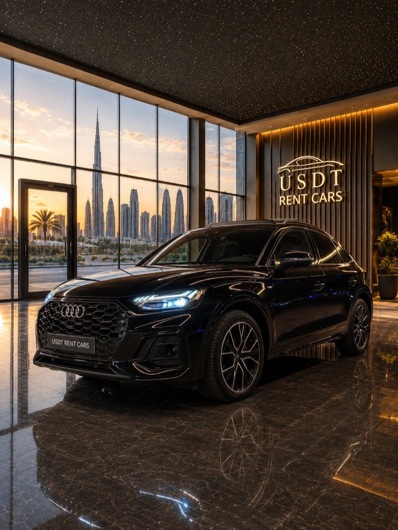 Audi Q5 Sportback au showroom USDT Rent Car de Dubaï