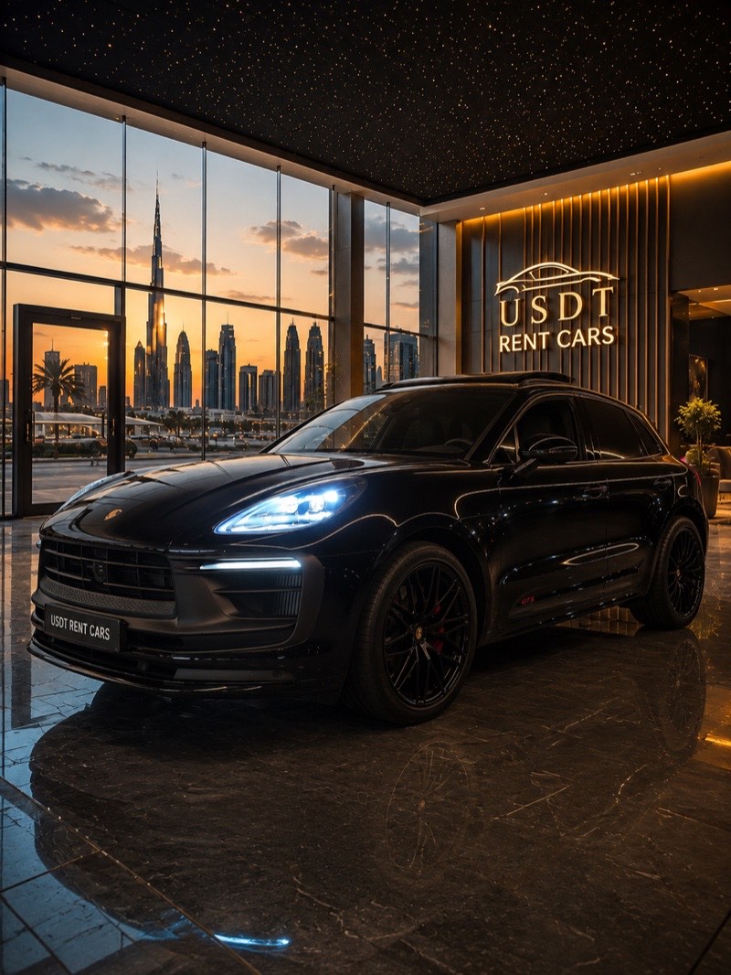 Porsche Macan GTS Noir en location à Dubaï